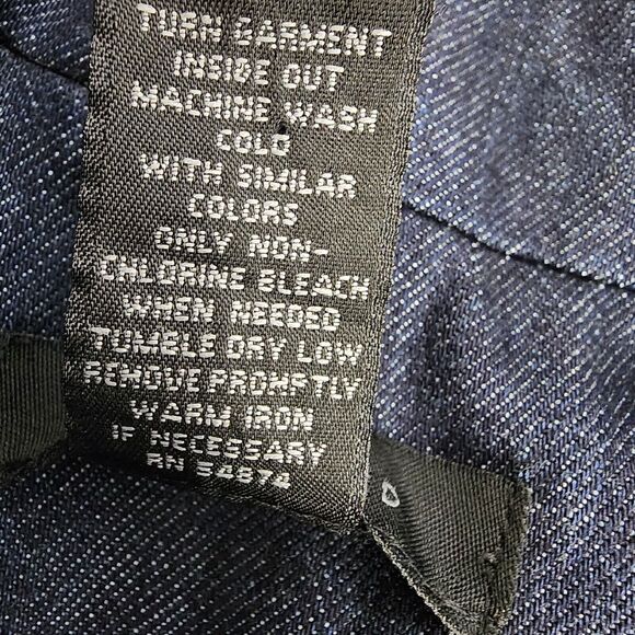 The Limited Womens Jacket Denim Jean Small Double Breasted Blue Cotton Casual - Picture 8 of 8